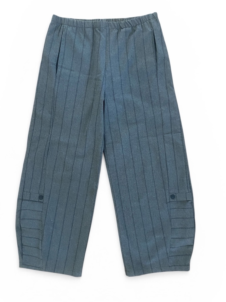 Lisa Bayne Double Striped Barrel Pant